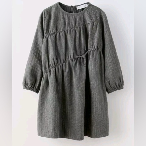 Zara Other - Zara Kids Long Sleeve Dress Gray 11/12y